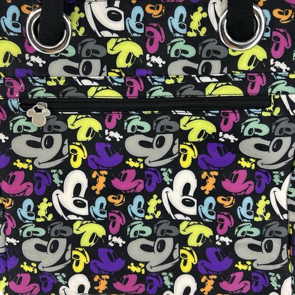 Disney Parks Mickey Mouse Tote Bag Multi Color Large Tote Waterproof - Picture 2 of 14